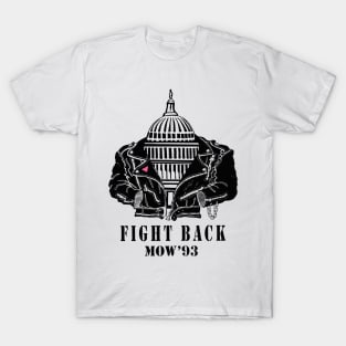 Fight Back Gay LGBT Vintage Retro 90s Biker T-Shirt